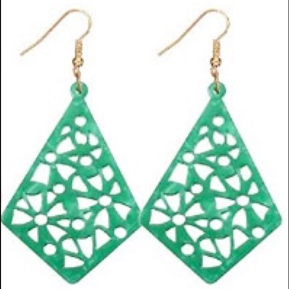 Jewelry - •Green Lasercut Earrings•